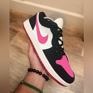 nike air jordan 1 low black cactus flower dc0774-005 size 9.5 M